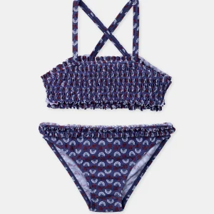 Bikini de dos piezas con estampado floral