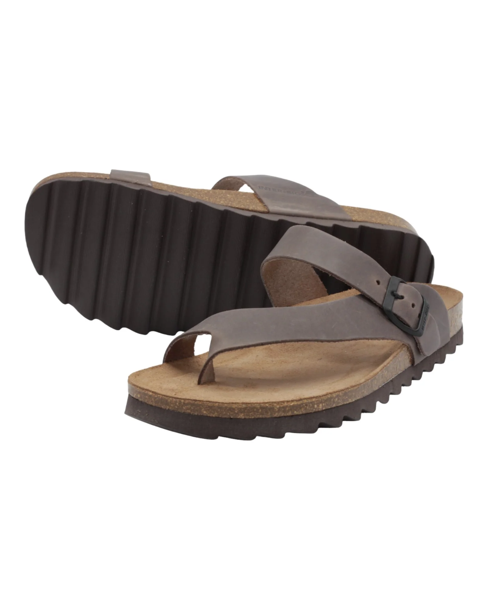 SANDALIAS DE HOMBRE INTER-BIOS 9511-SM EN TAUPE - Imagen 4